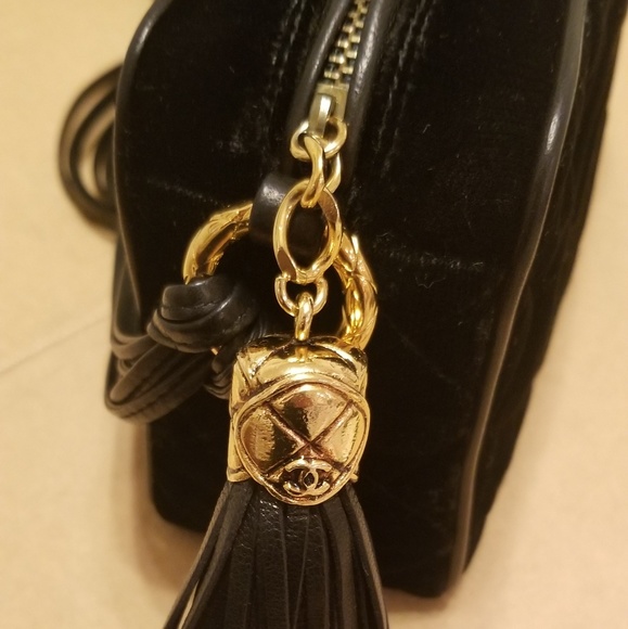 CHANEL Bags Chanel Quilted Velvet Camera Bag Poshmark